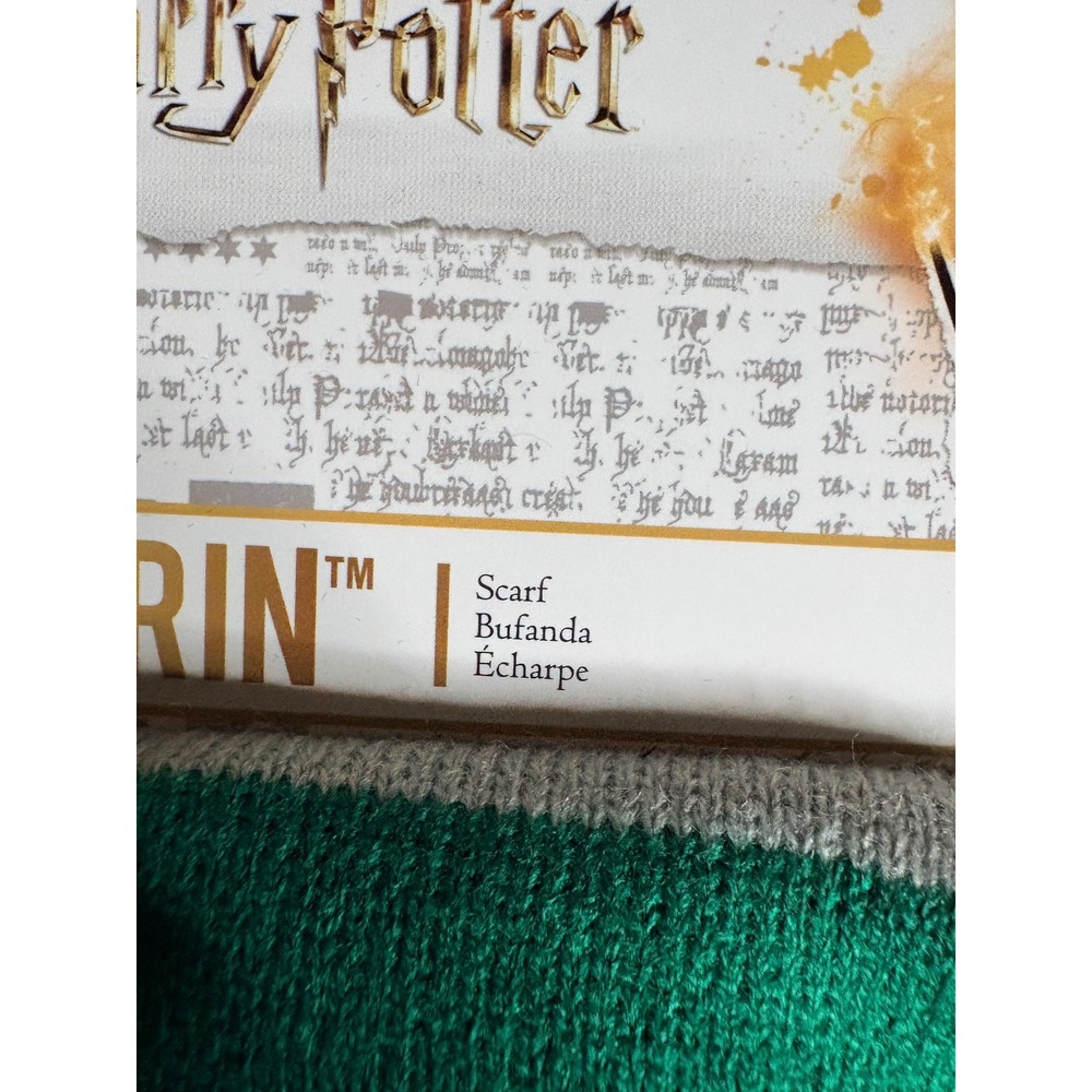 Harry Potter Slytherin Scarf Disguise Green Silver Knit Cosplay Costume Target - Picture 5 of 5